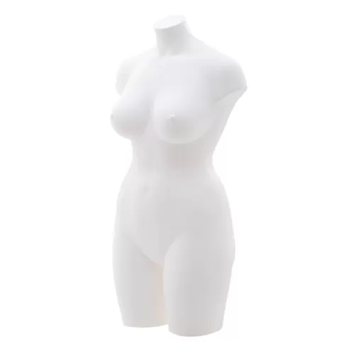 Busto manichino donna taglia comoda bianco