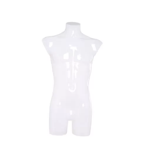 Busto manichino uomo opale lucido