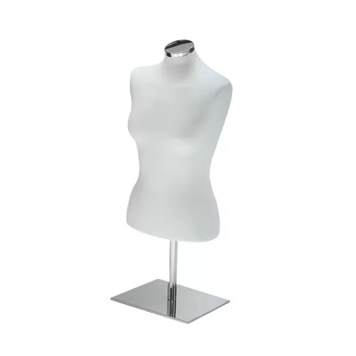 Busto donna da banco in tessuto Bianco