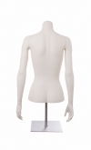 White female bust with head, arms and counter base