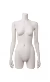 Busto manichino donna bianco con braccia ex noleggio