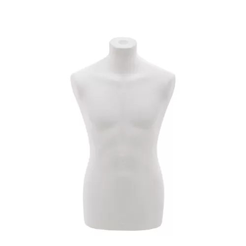 Busto grezzo uomo in polistirolo