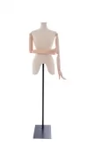 Busto donna in lino con braccia legno e tunnel