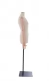 Busto donna in lino con braccia legno e tunnel