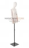 Busto donna in tessuto con braccia in legno - fine serie