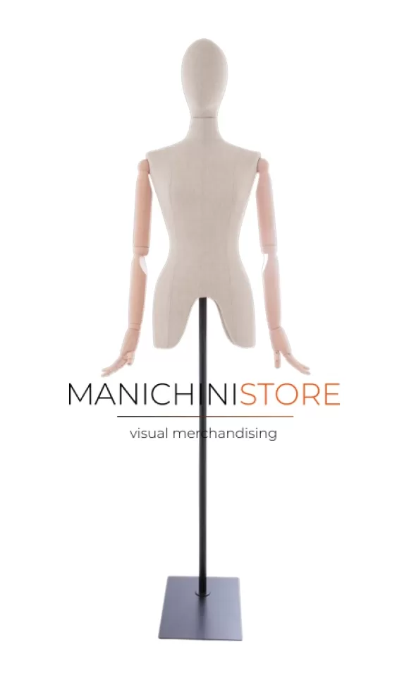 busto donna lino con testa