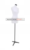 Busto donna tessuto bianco con base treppiede nera