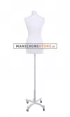 Busto donna tessuto bianco con base Taylor grigio chiaro -fine serie