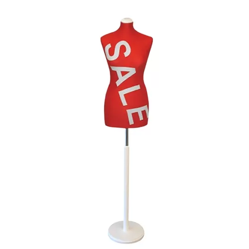 Busto donna SALE con base tonda bianca
