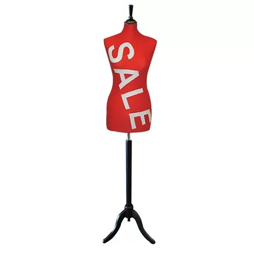 Busto donna SALE con treppiede Nero
