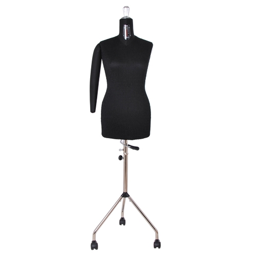 Busto donna sartoriale a taglia variabile con braccio 46-58 - base con ruote
