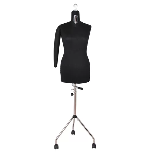 Busto donna sartoriale a taglia variabile con braccio 46-58 - base con ruote