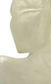 Busto donna con testa in resina naturale trasparente - con imperfezioni 