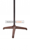 Busto uomo in tessuto con braccia in legno base vintage