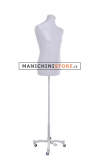 Busto uomo Total Gray con base taylor grigio chiaro