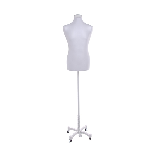 Busto uomo Total Gray con base taylor grigio chiaro
