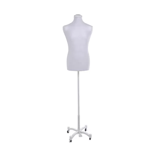 Busto uomo Total Gray con base taylor grigio chiaro