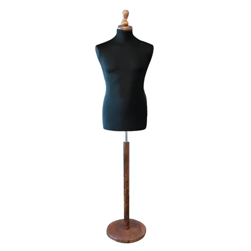 Busto uomo TG.48 con base tonda in noce