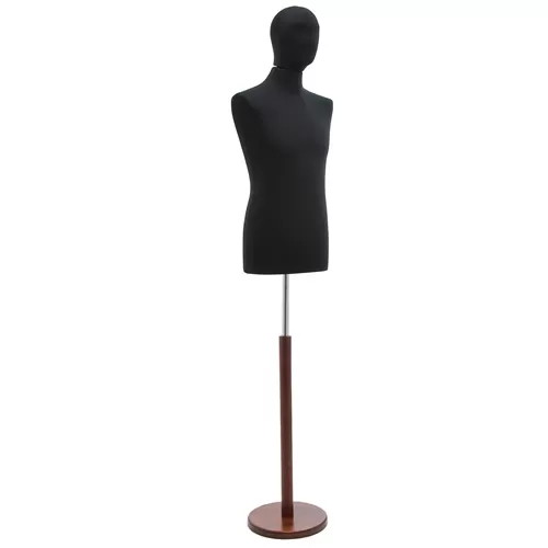 Busto uomo TG.48 con Testa - Nero