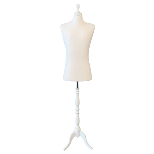 Busto uomo total white TG.48