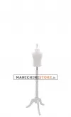 Busto bambino 0-6 mesi con base treppiede barocco bianco