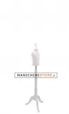 Busto bambino 0-6 mesi con base treppiede barocco bianco