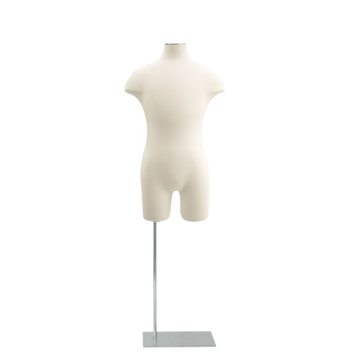 Busto bambino 10-12 anni con base cromata 