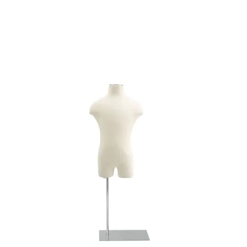 Busto bambino 2 anni con base cromata