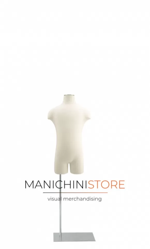Busto bambino 3-4 anni con base cromata