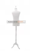 Busto bambino 10-12 anni con base treppiede barocco bianco