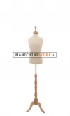Busto bambino 6-8 anni con base treppiede barocco frassino