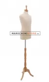 Busto bambino 10-12 anni con base treppiede barocco frassino