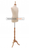 Busto bambino 13-14 anni con base treppiede barocco frassino