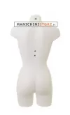 Busto manichino donna in plastica bianca