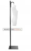 Busto manichino donna precolorato bianco con base a scaletta