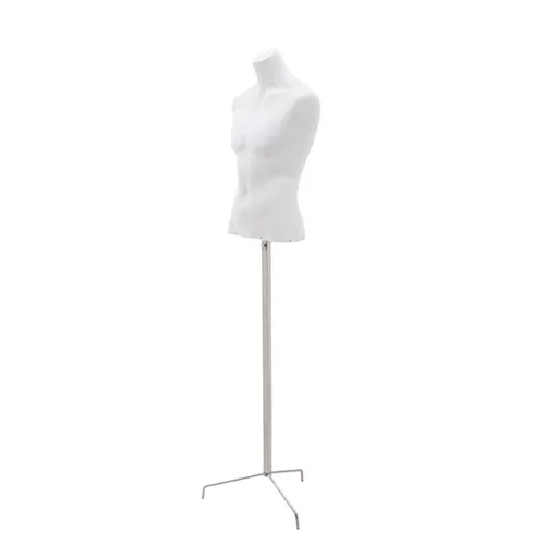 Busto Bianco con treppiede inox