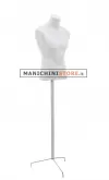 Busto Bianco con treppiede inox