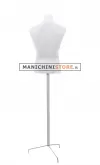 Busto Bianco con treppiede inox