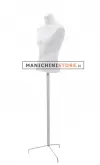Busto Bianco con treppiede inox