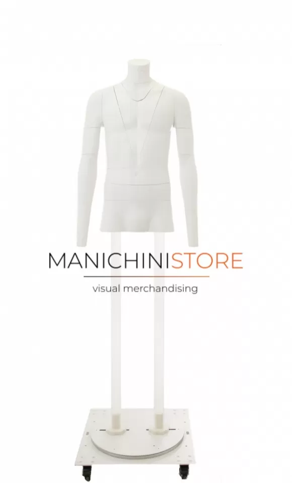 Manichino uomo professionale per foto e-commerce Ghost-M52-14 TG. 46
