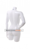 Busto manichino donna bianco lucido con braccia N17