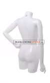 Busto manichino donna bianco lucido con braccia