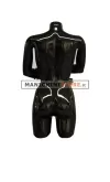 Busto manichino donna nero con braccia