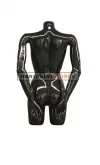 Busto manichino donna nero con braccia N2