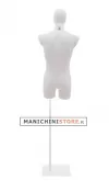 Busto manichino uomo con testa a uovo