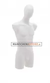 Busto manichino uomo bianco con testa a uovo