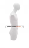 Busto manichino uomo bianco con testa a uovo