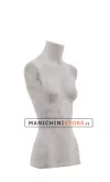 Busto donna da banco rivestito in cartapesta Cemento