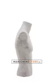 Busto uomo da banco rivestito in cartapesta Cemento
