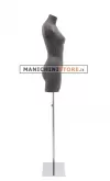 Busto donna con gambe rivestito in cartapesta Antracite